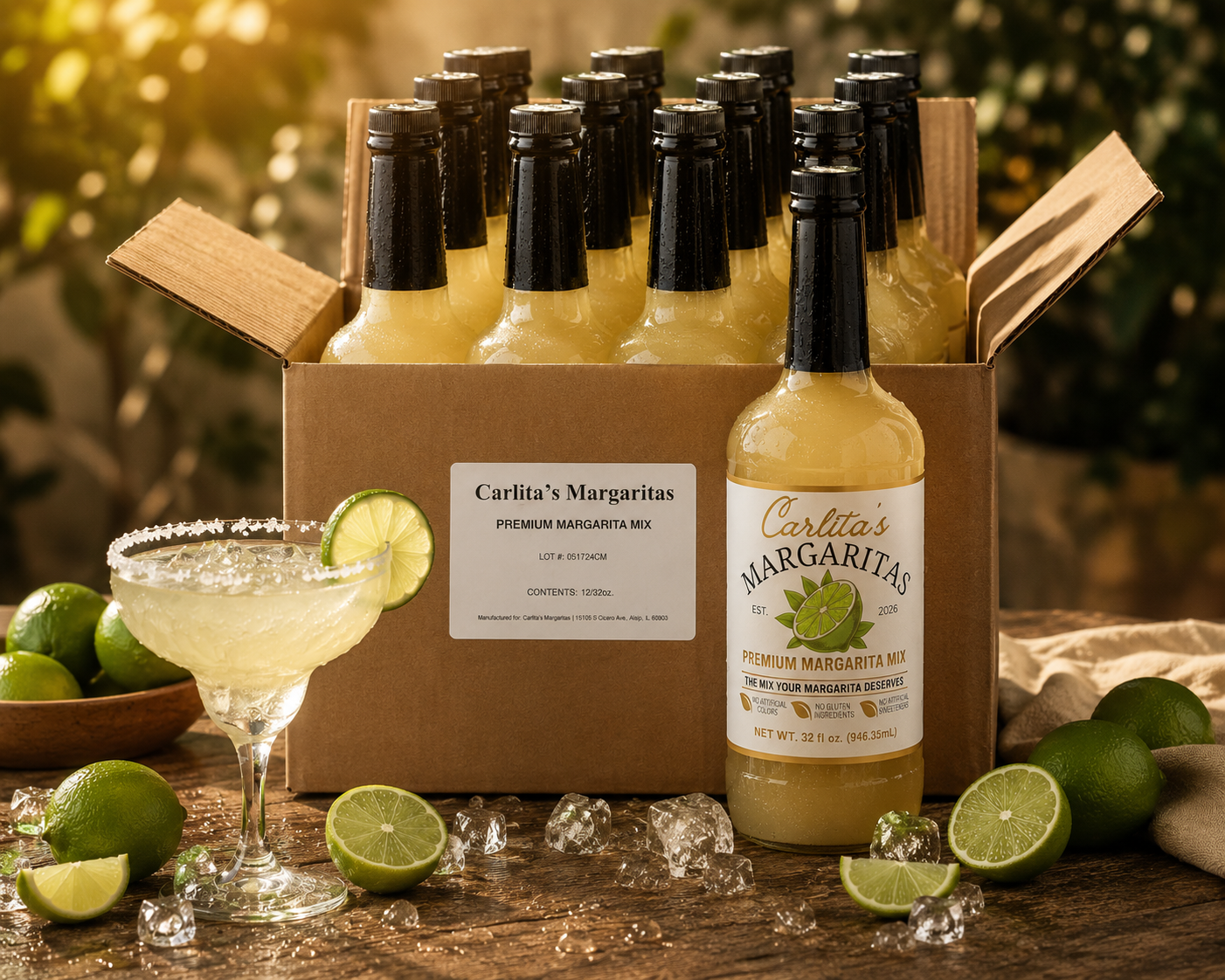 Carlita's Margaritas — Premium Non-Alcoholic Margarita Mix
