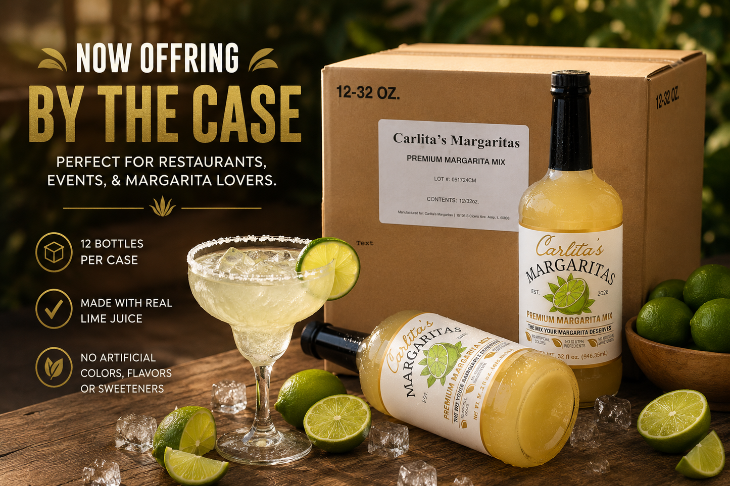 Carlita's Margaritas — Premium Non-Alcoholic Margarita Mix